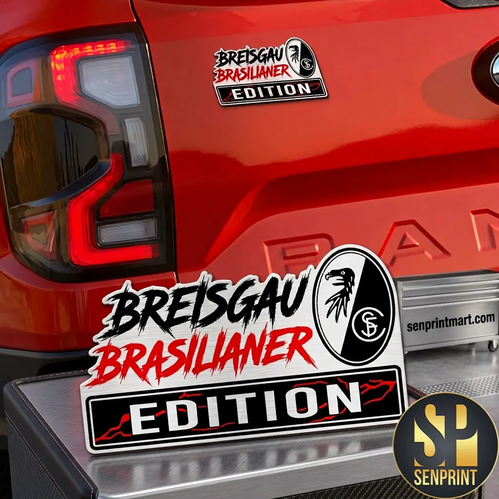 SC Freiburg Breisgau Brasilianer Edition Premium Metal Car Emblem