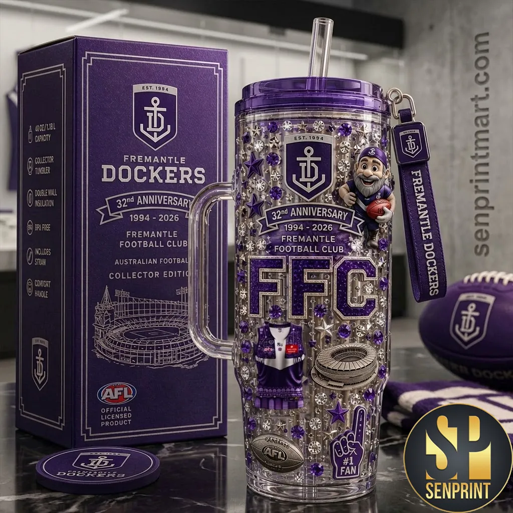 Fremantle Dockers 32nd Anniversary Limited Edition Rhinestone Tumbler