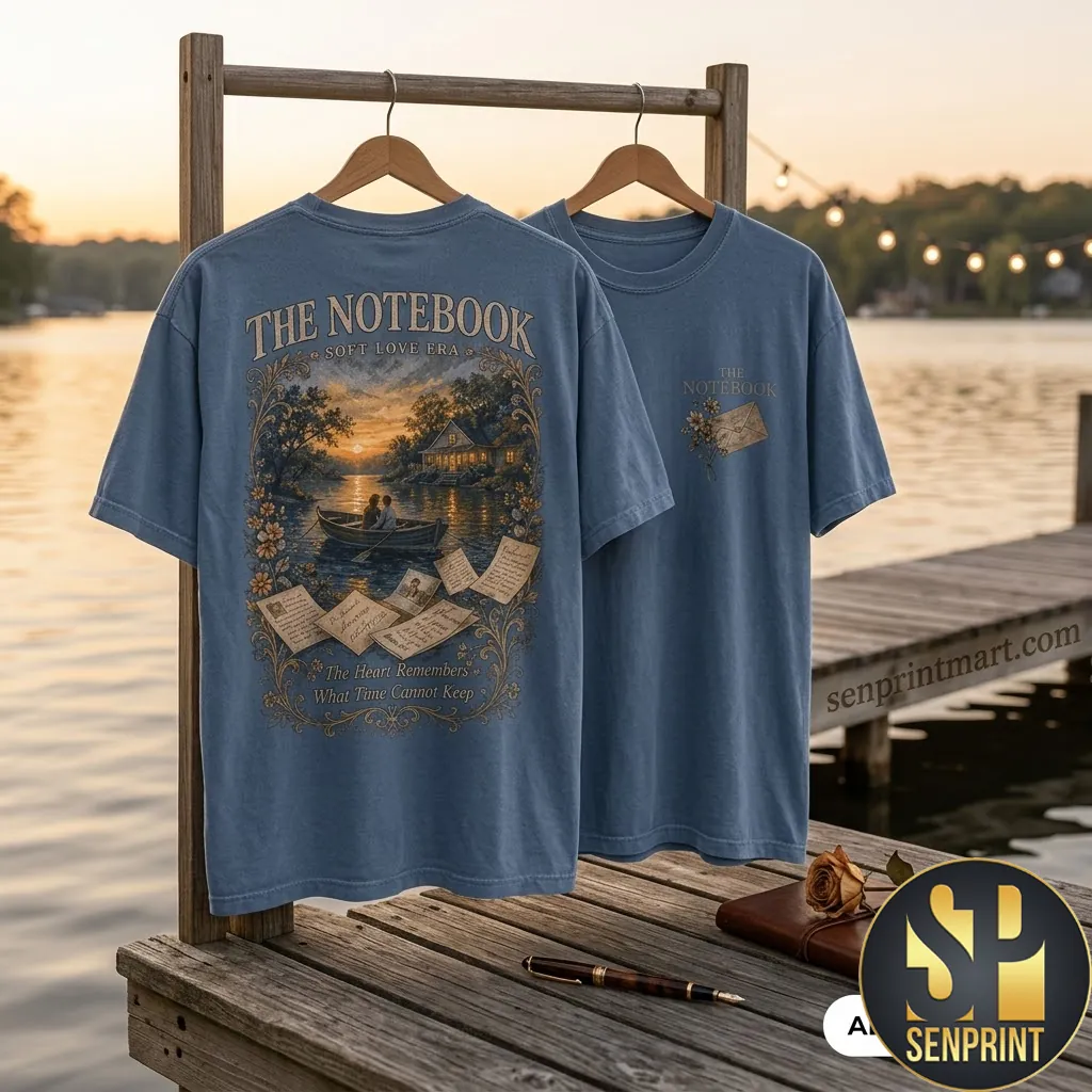 The Notebook Soft Love Era Romantic Movie Graphic T-Shirt