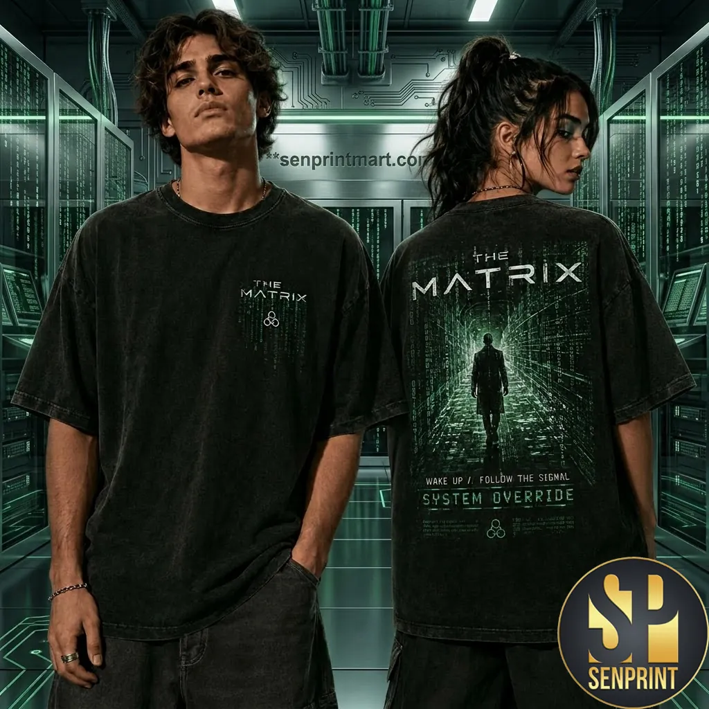 The Matrix Wake Up Follow The Signal Graphic 3D T-Shirt