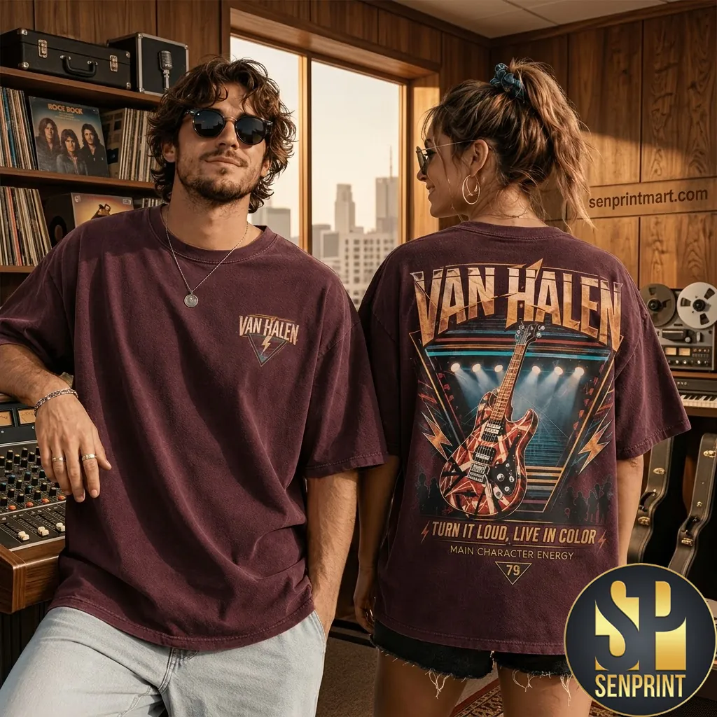 Van Halen Turn It Loud Vintage Rock Graphic T-Shirt