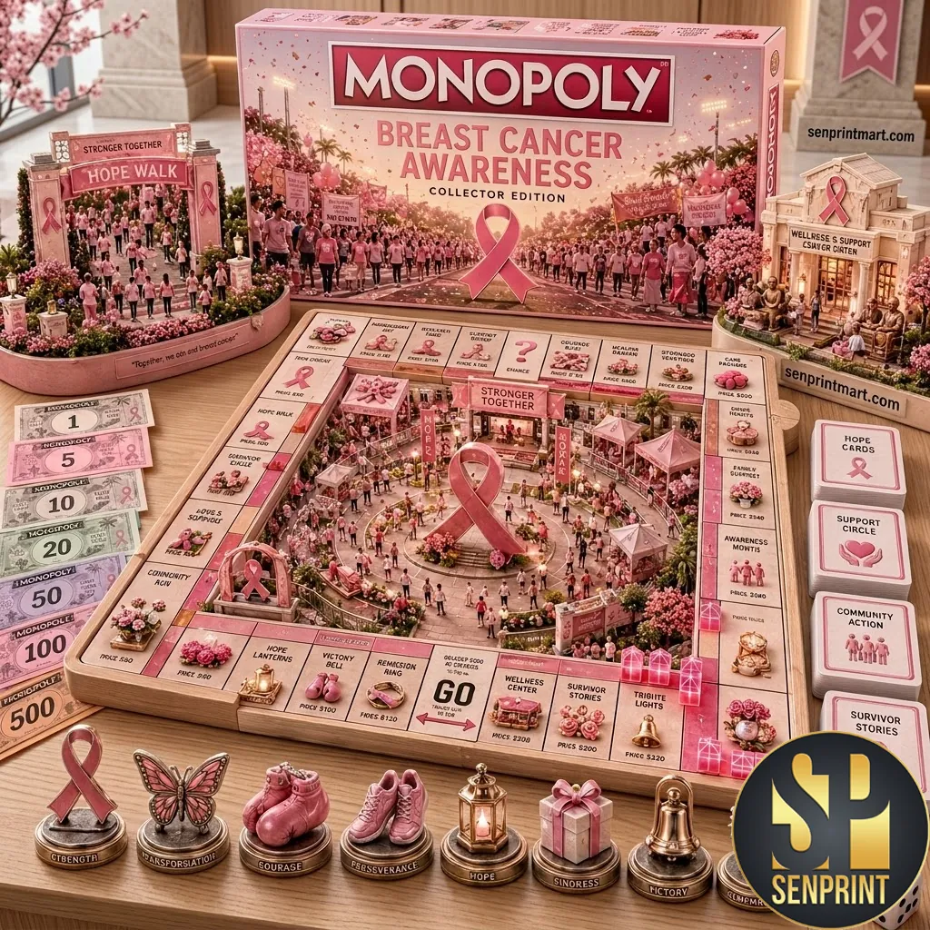 Monopoly Breast Cancer Awareness Collector Edition Board Game