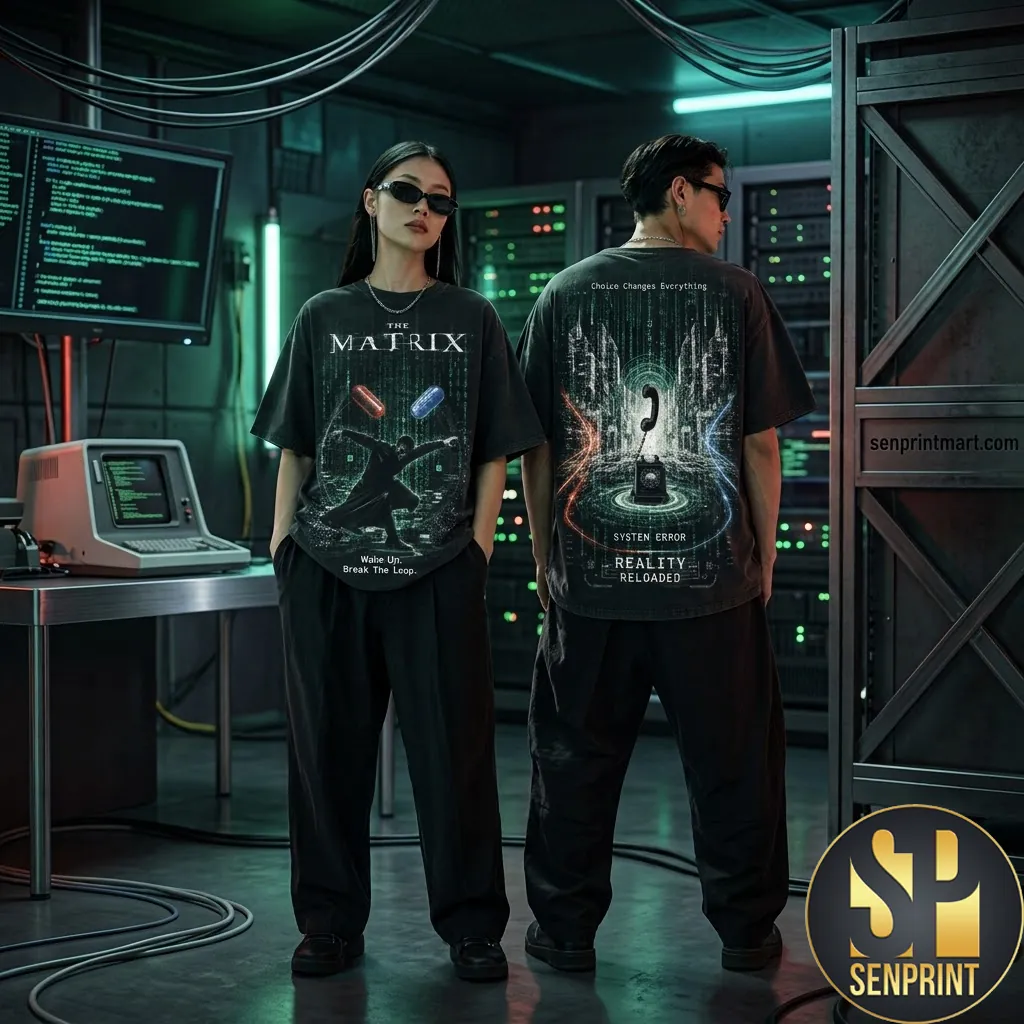 The Matrix Reality Reloaded Graphic 3D T-Shirt