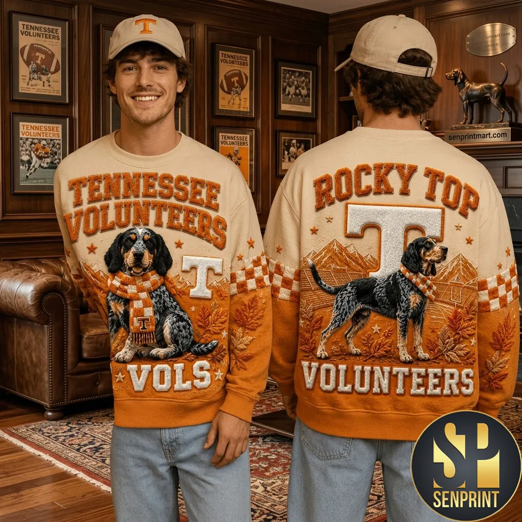 Tennessee Volunteers Rocky Top Premium Embroidered Sweater