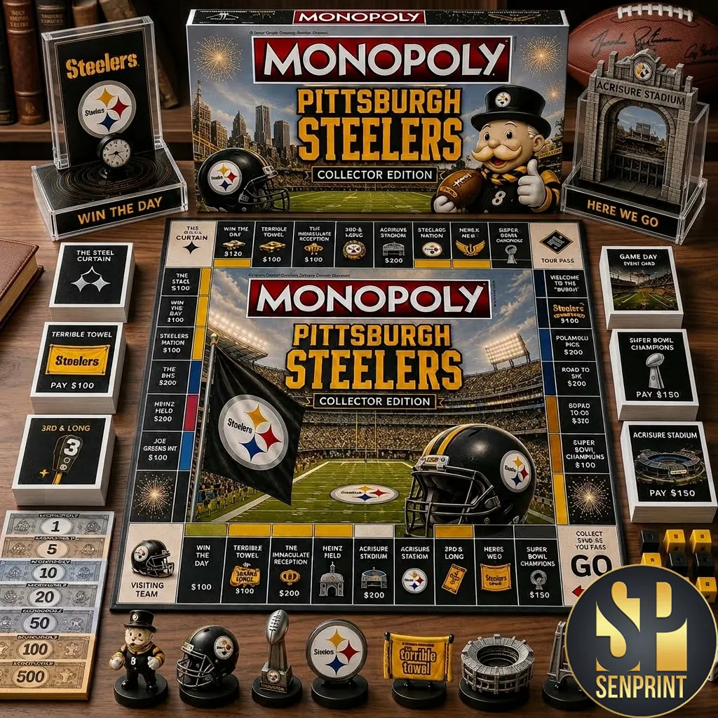 Pittsburgh Steelers Monopoly Collector Edition Board Game
