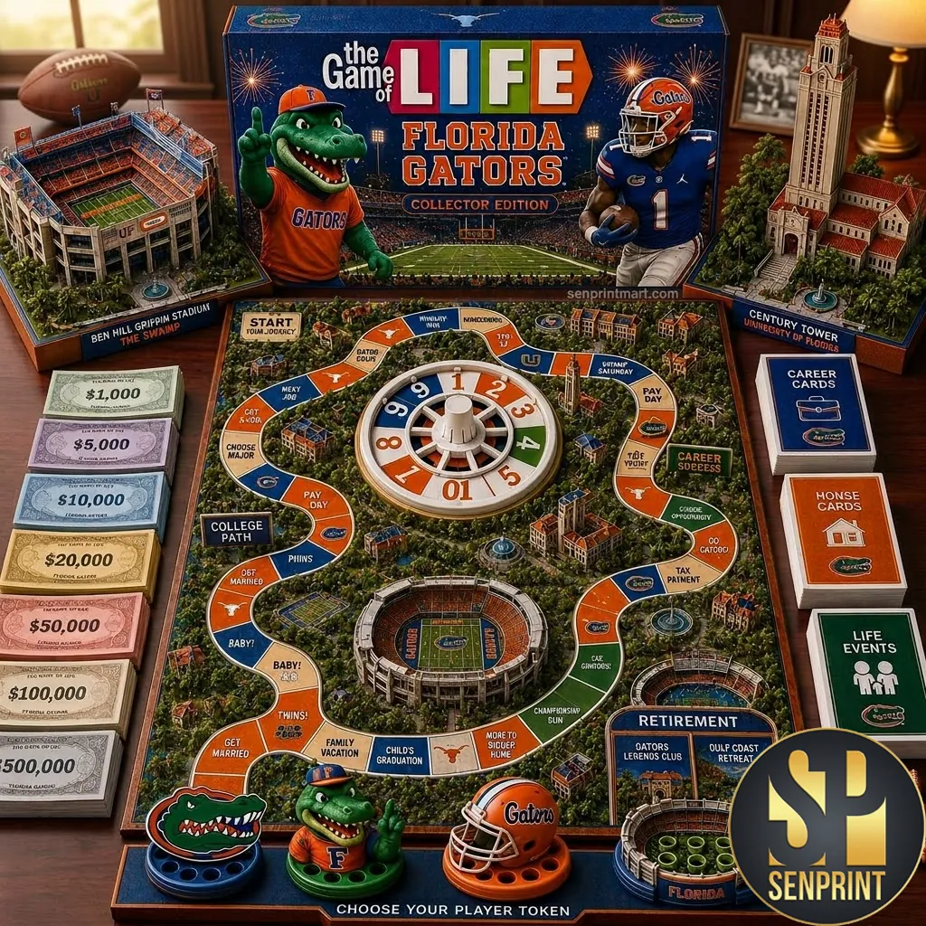 Florida Gators The Game Of Life Collector Edition Board Game