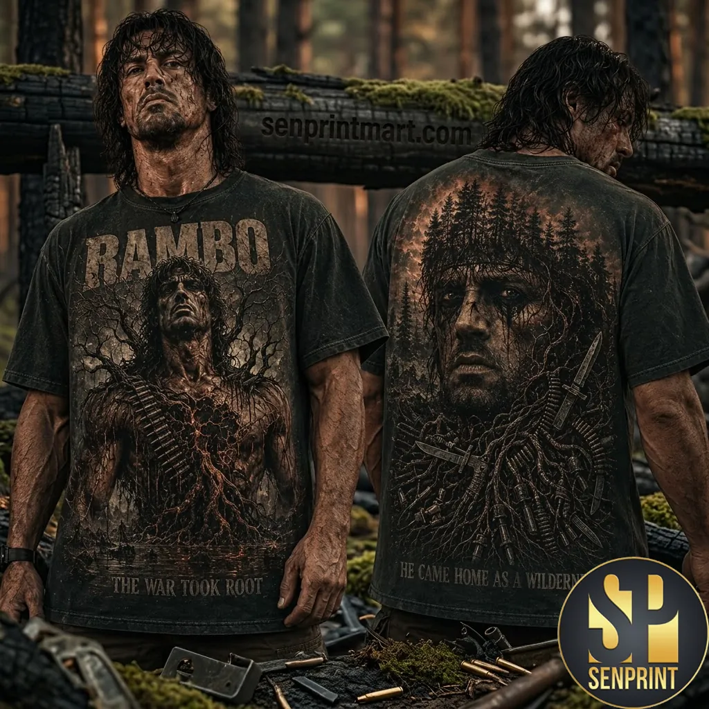 Rambo The War Took Root Graphic 3D T-Shirt