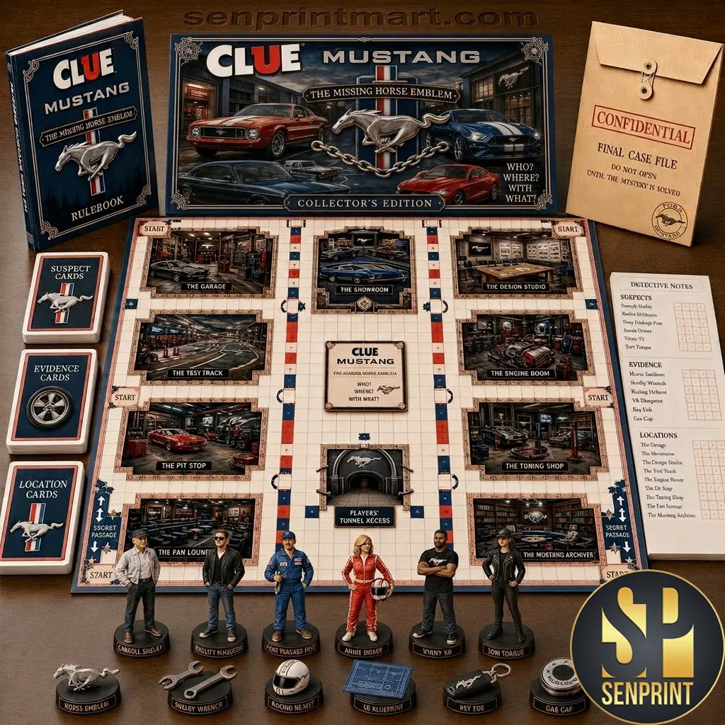 Clue Mustang The Missing Horse Emblem Collector’s Edition Board Game