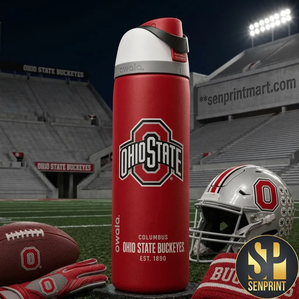 Ohio State Buckeyes Columbus Est 1890 Owala Water Bottle