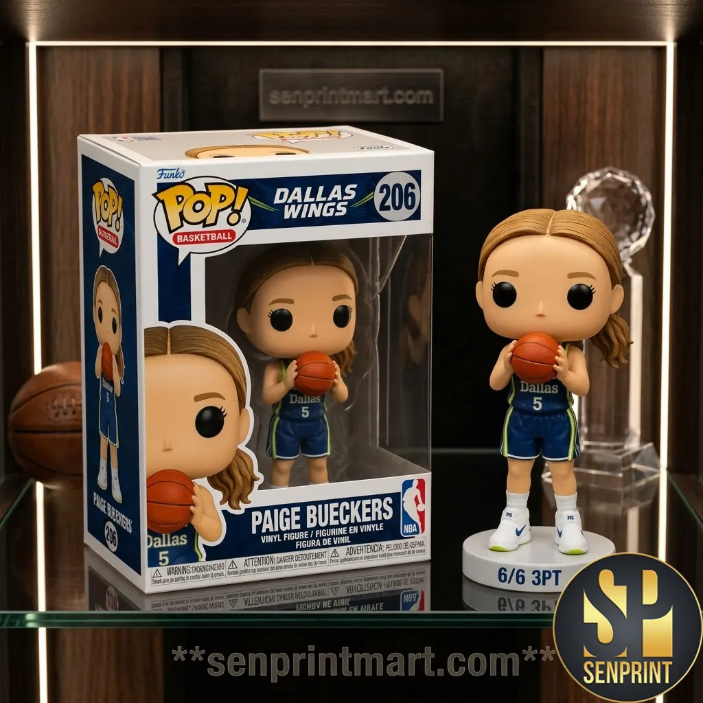 Paige Bueckers Dallas Wings 6/6 3PT Record WNBA Funko Pop Figure
