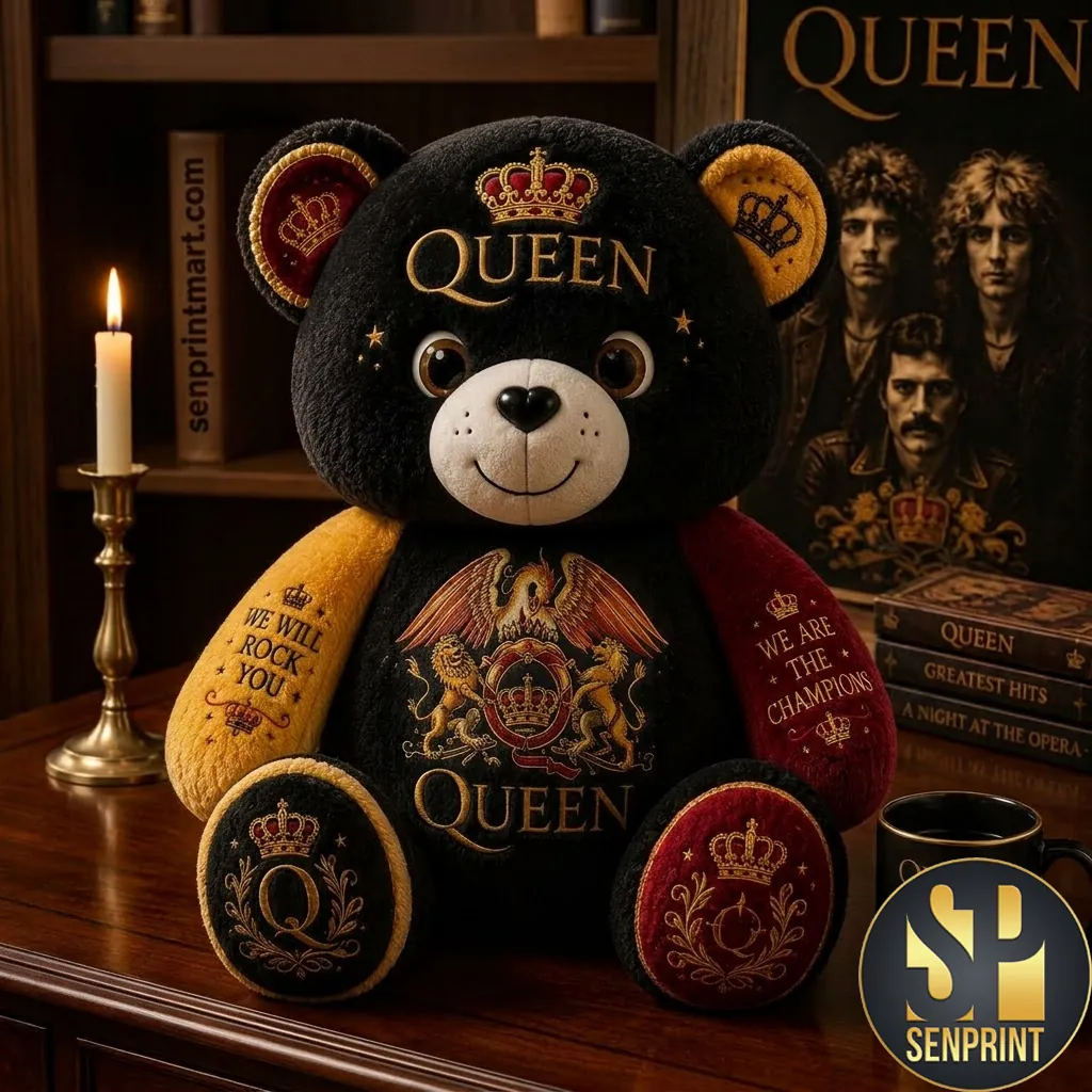Queen Band Official Logo Rock Music Fan Custom Shaped Pillow