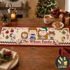 Personalized North Pole Christmas Train Quilted Table Runner Personalized North Pole Christmas Train Quilted Table Runner