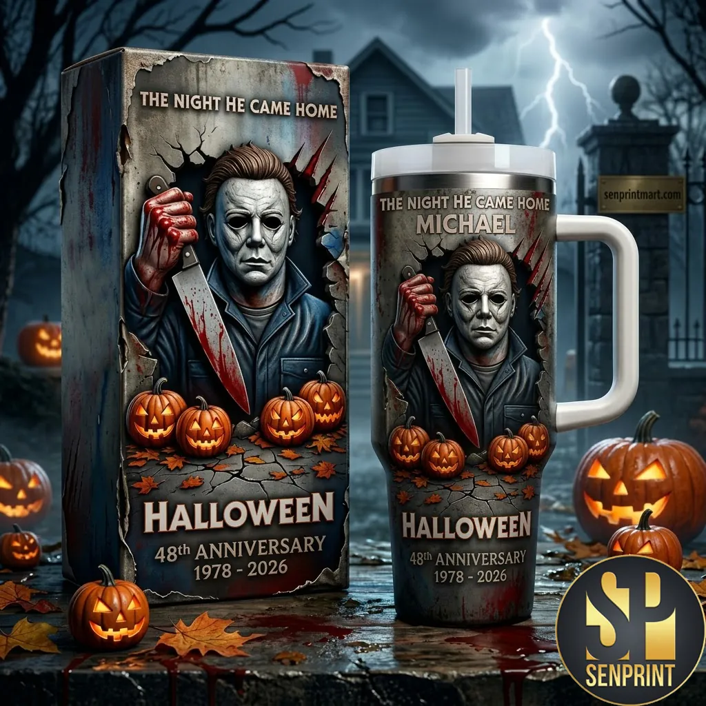 Michael Myers Halloween 48th Anniversary The Night He Came Home Tumbler