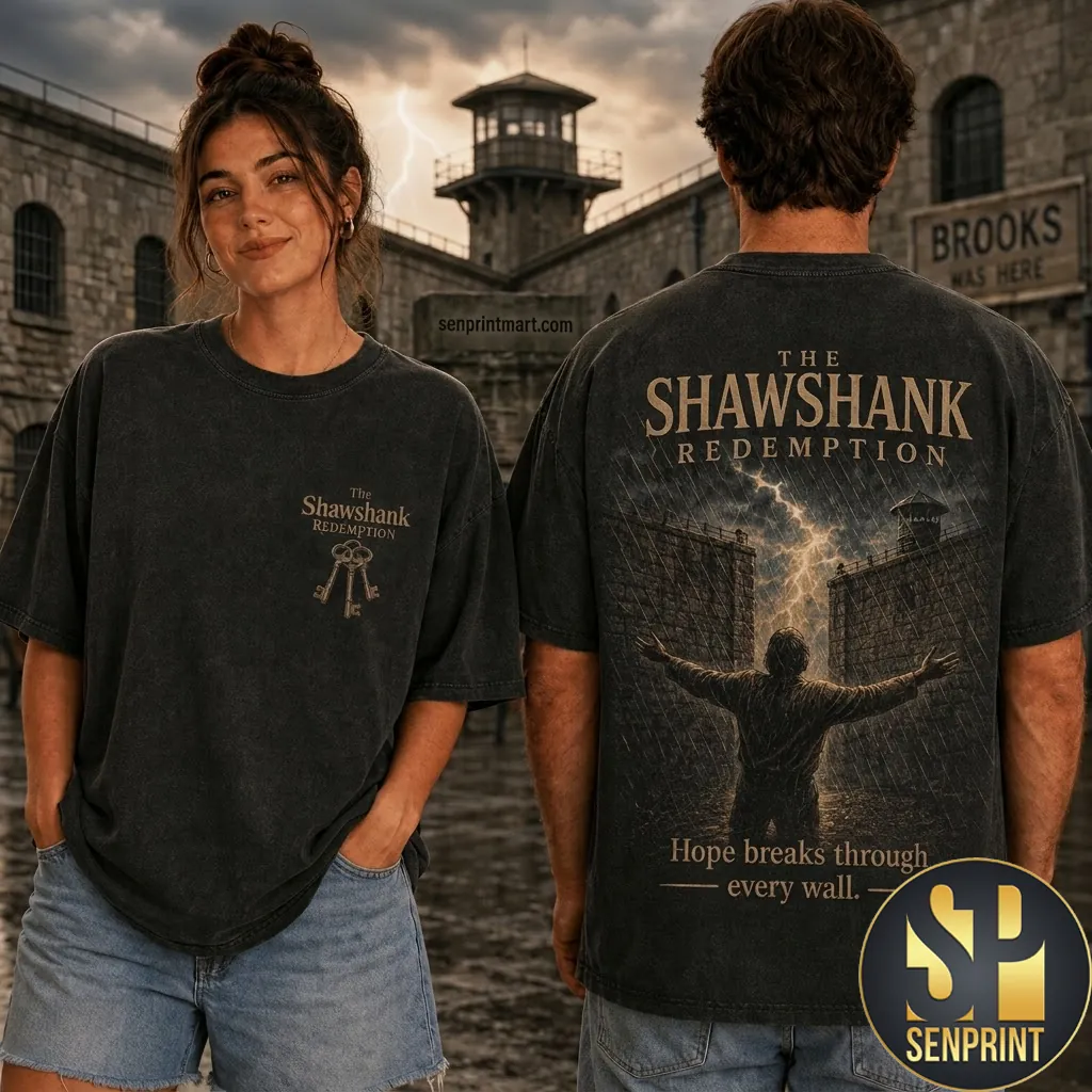The Shawshank Redemption Hope Breaks Through Every Wall Vintage T-Shirt