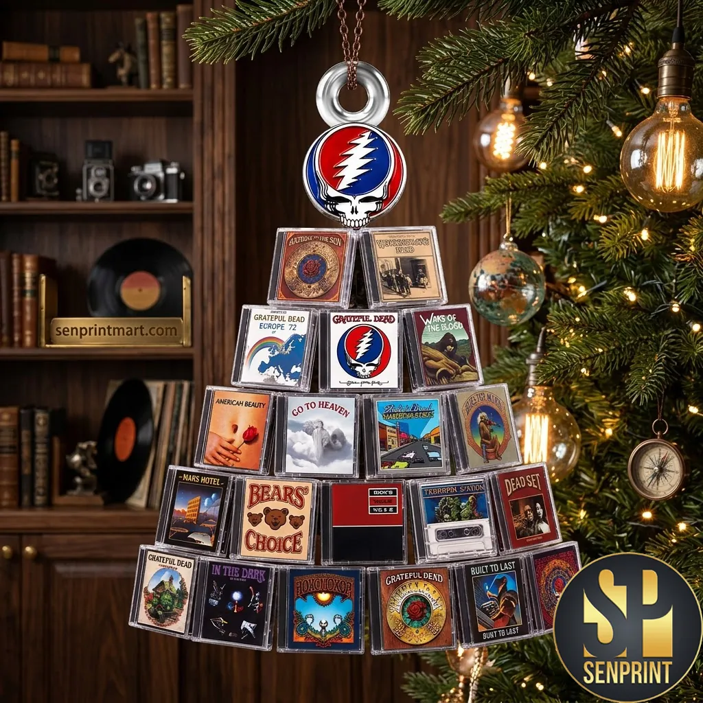 Grateful Dead Album Cover Christmas Tree Hanging Ornament