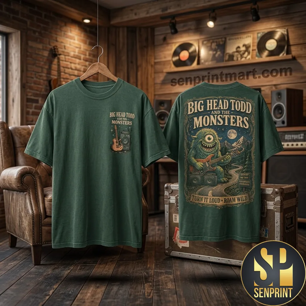Big Head Todd And The Monsters Turn It Loud Roam Wild Graphic T-Shirt