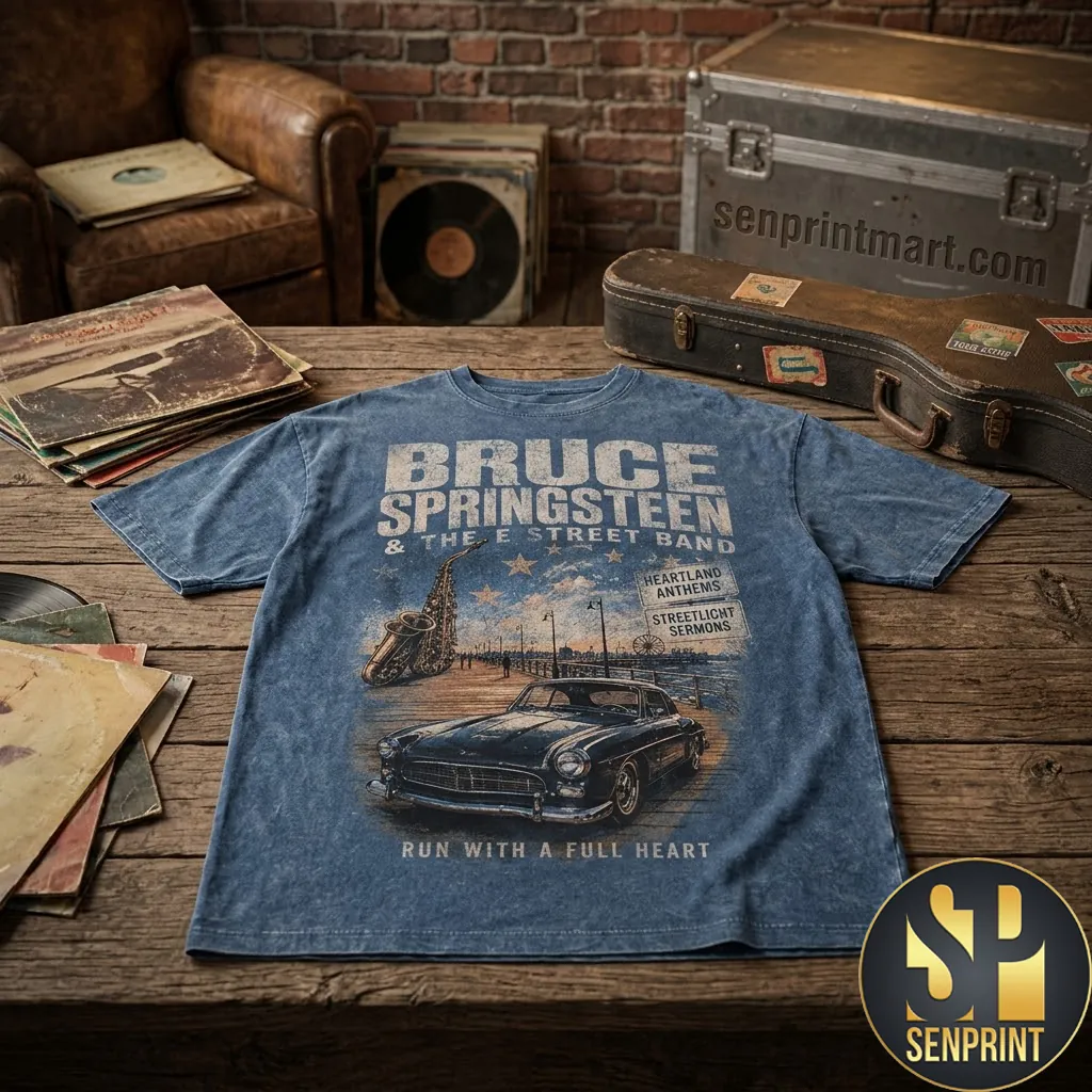 Bruce Springsteen And The E Street Band Vintage Graphic T-Shirt
