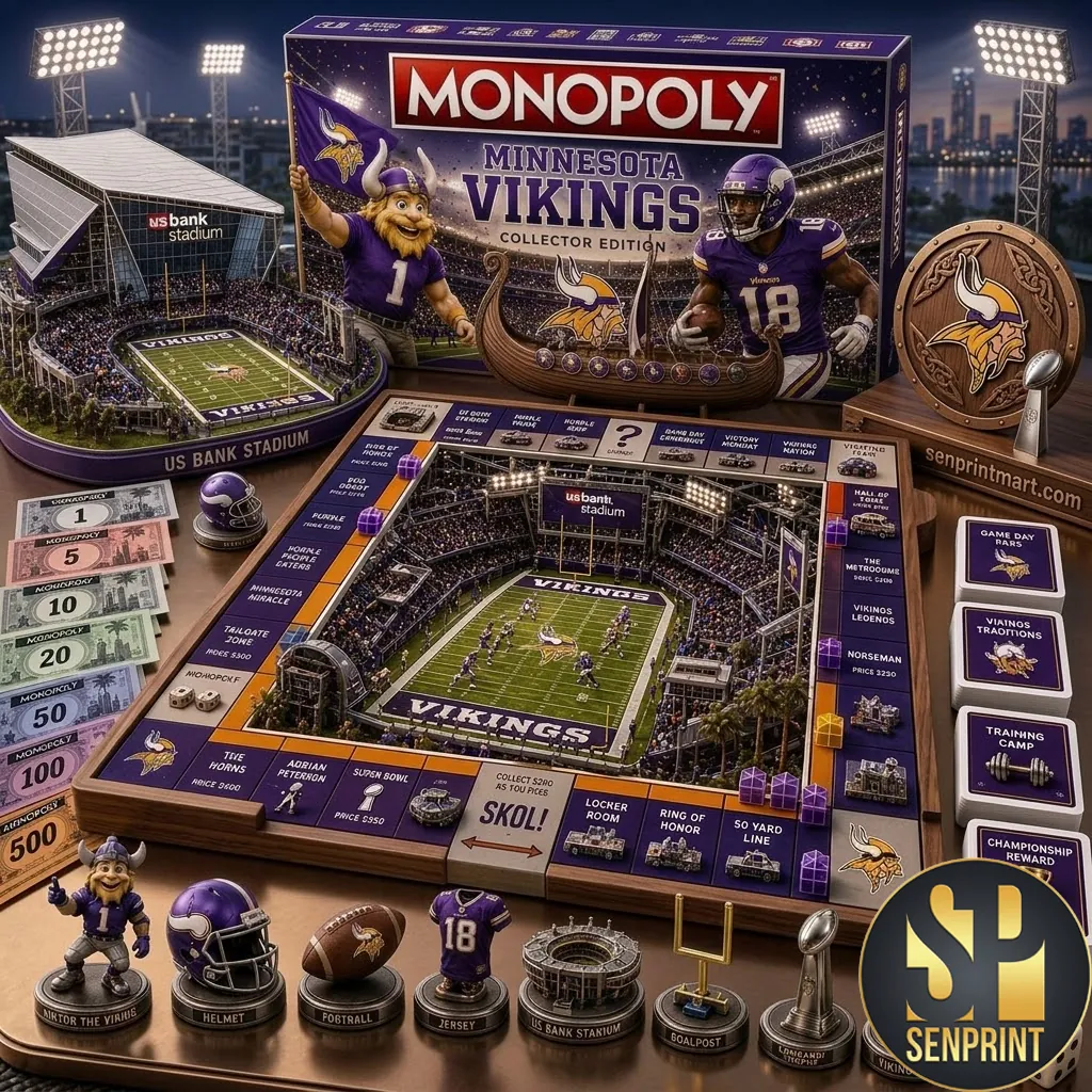 Minnesota Vikings Monopoly Collector Edition Board Game