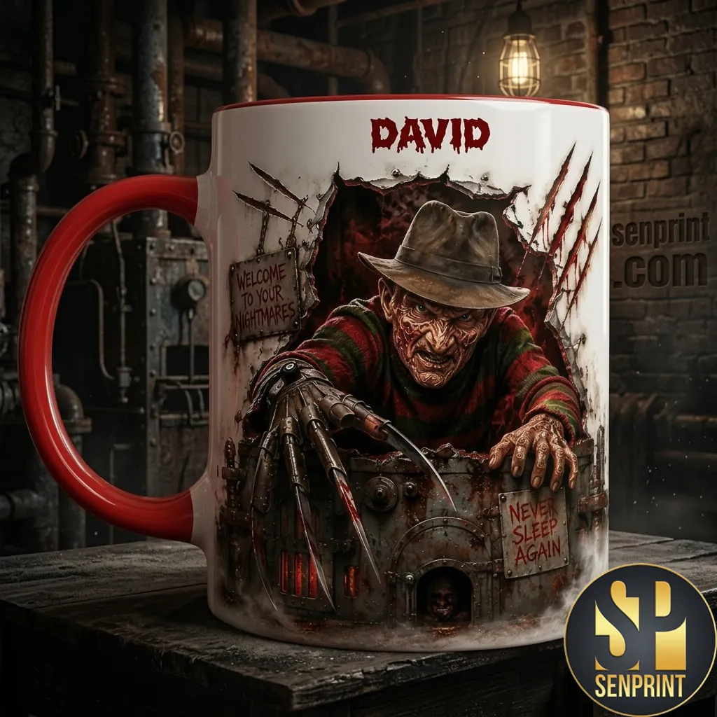 Freddy Krueger Welcome To Your Nightmares Personalized Horror Mug