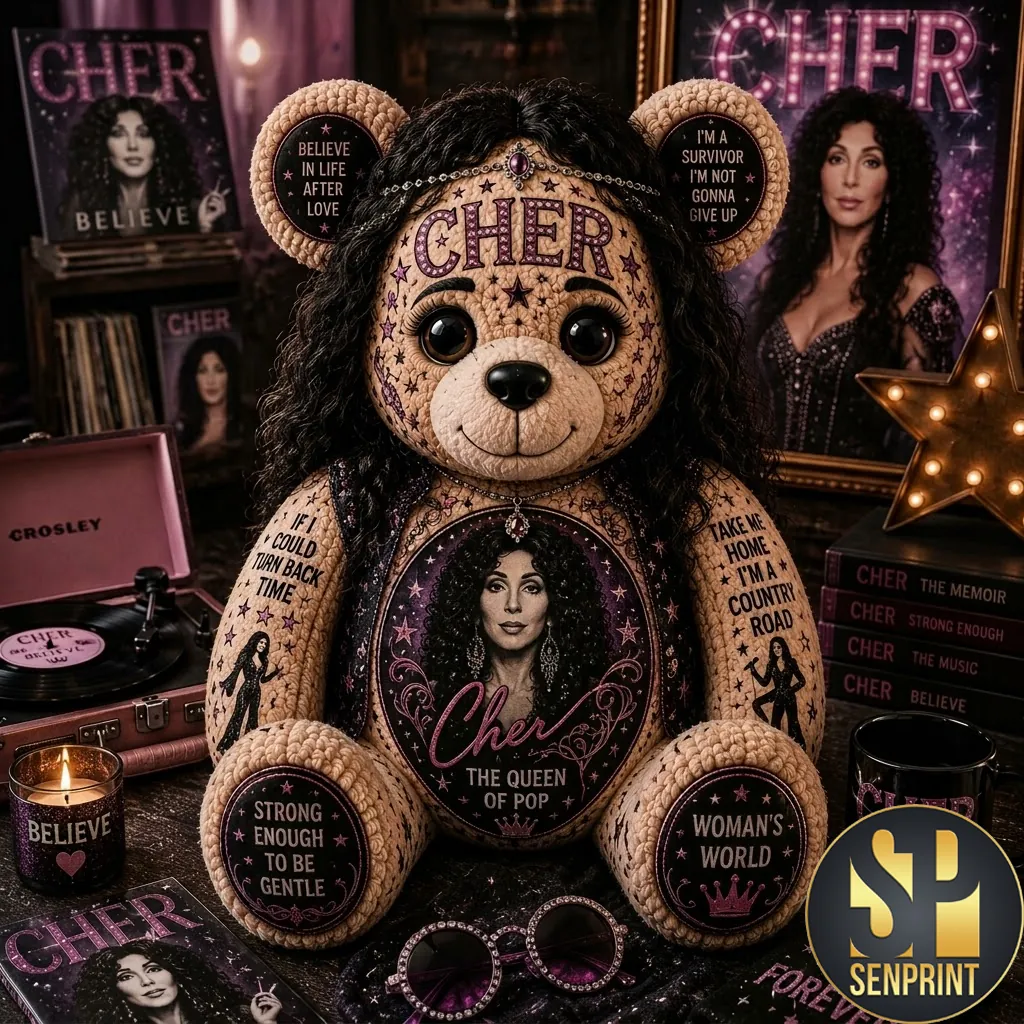 Cher Queen Of Pop Music Legend Commemorative Shaped Pillow