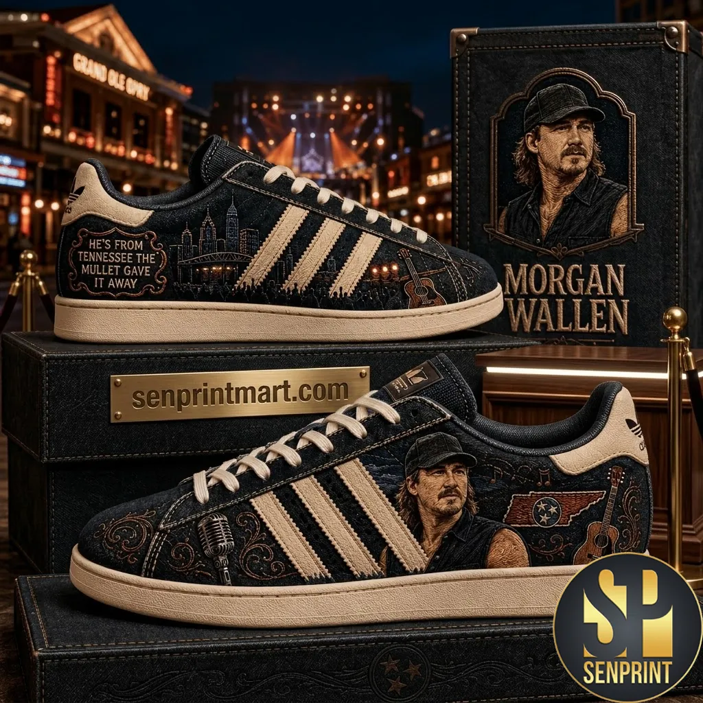 Morgan Wallen Premium Denim Casual Shoes