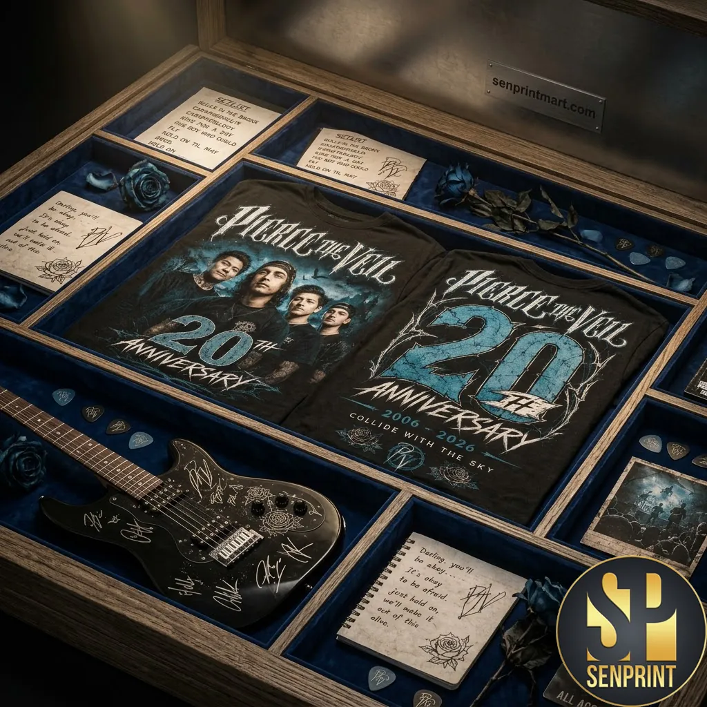 Pierce The Veil 20th Anniversary Collide With The Sky Graphic T-Shirt