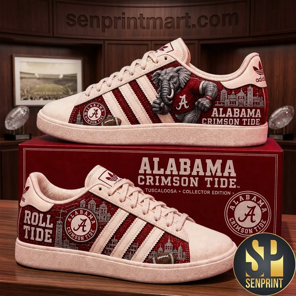 Alabama Crimson Tide Roll Tide Premium Collector Edition Shoes