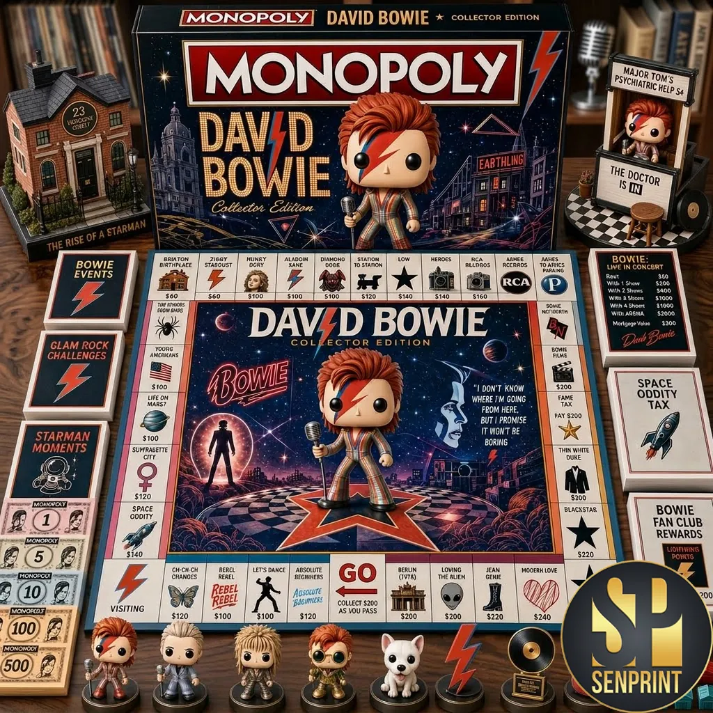 David Bowie Collector Edition Monopoly Premium Board Game