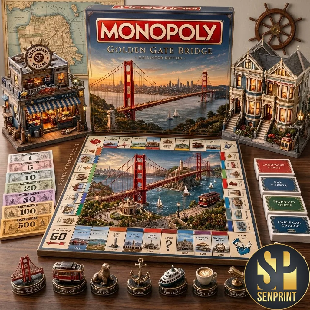 Monopoly Golden Gate Bridge Collector Edition Board Game