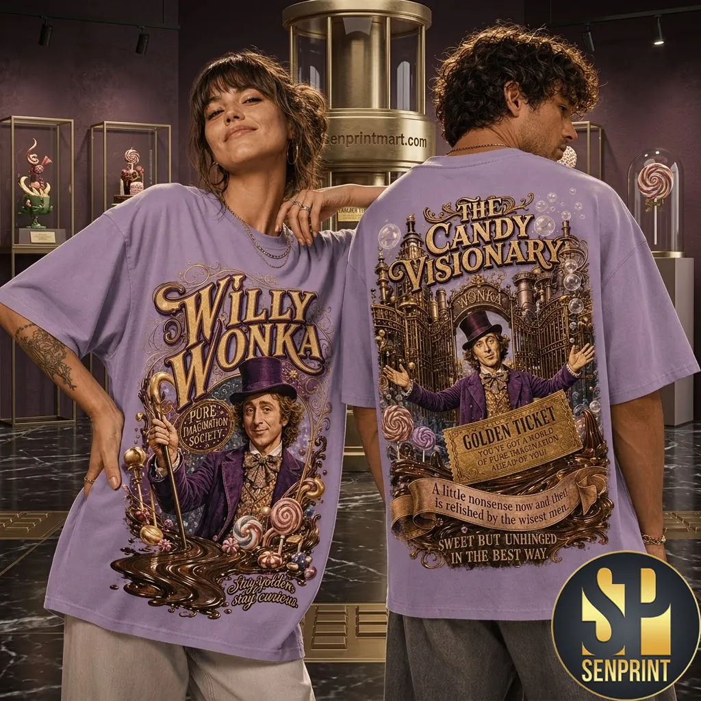 Willy Wonka The Candy Visionary Pure Imagination Graphic T-Shirt