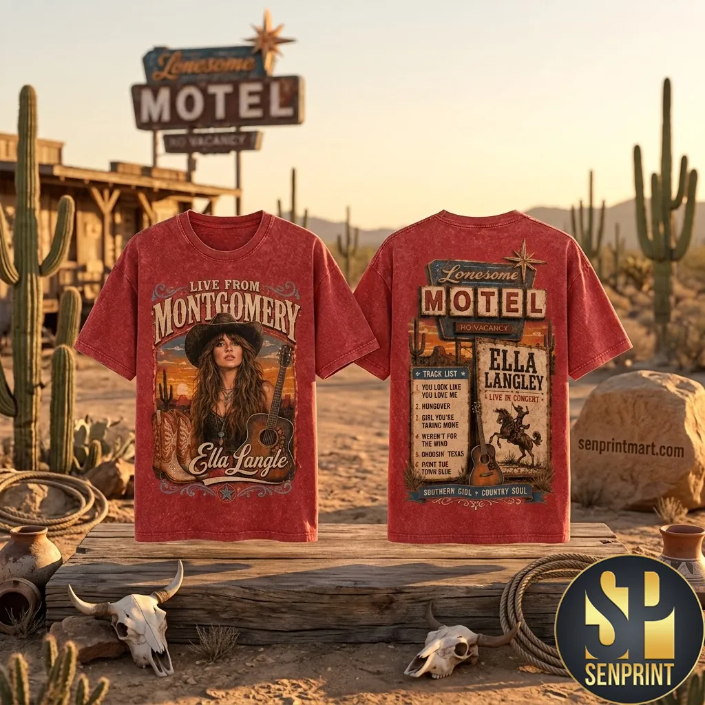 Ella Langley Live From Montgomery Vintage Country Music T-Shirt