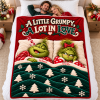 A Little Grumpy A Lot In Love Personalized Christmas Holiday Gift Cozy Couple Blanket