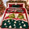A Little Grumpy A Lot In Love Personalized Christmas Holiday Gift Cozy Couple Blanket