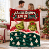 A Little Grumpy A Lot In Love Personalized Christmas Holiday Gift Cozy Couple Blanket