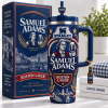 Samuel Adams Boston Lager Bling Rhinestone Bedazzled 40oz Insulated Stainless Steel Travel Tumbler with Handle