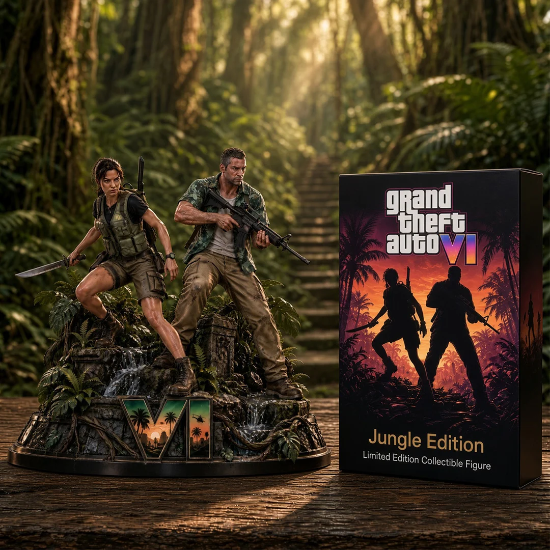 Grand Theft Auto VI GTA 6 Jungle Edition Premium Limited Edition 3D Collectible Figure