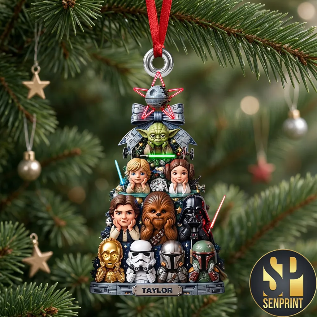 Star Wars Character Christmas Tree Personalized Acrylic Ornament