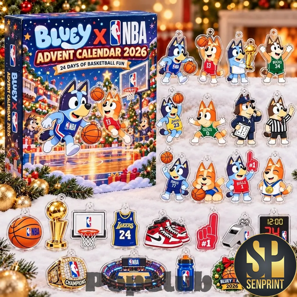Bluey X NBA 2026 Basketball Themed 24 Day Holiday Advent Calendar