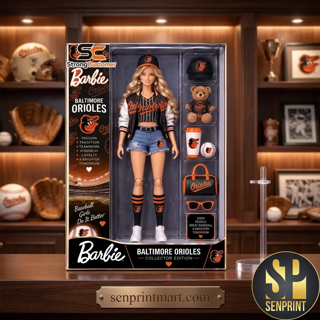 Baltimore Orioles Barbie Collector Edition Fashion Doll