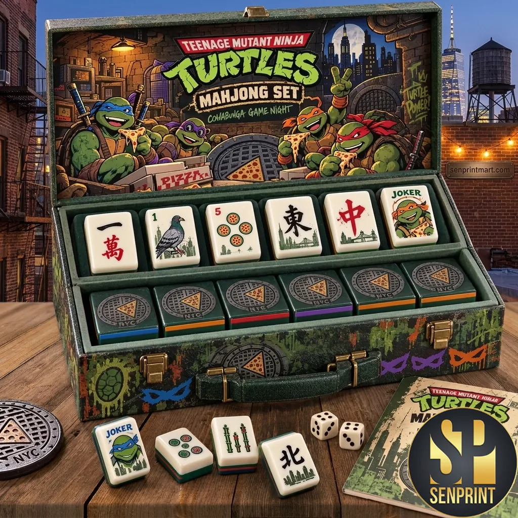 Teenage Mutant Ninja Turtles Themed Mahjong Game Set