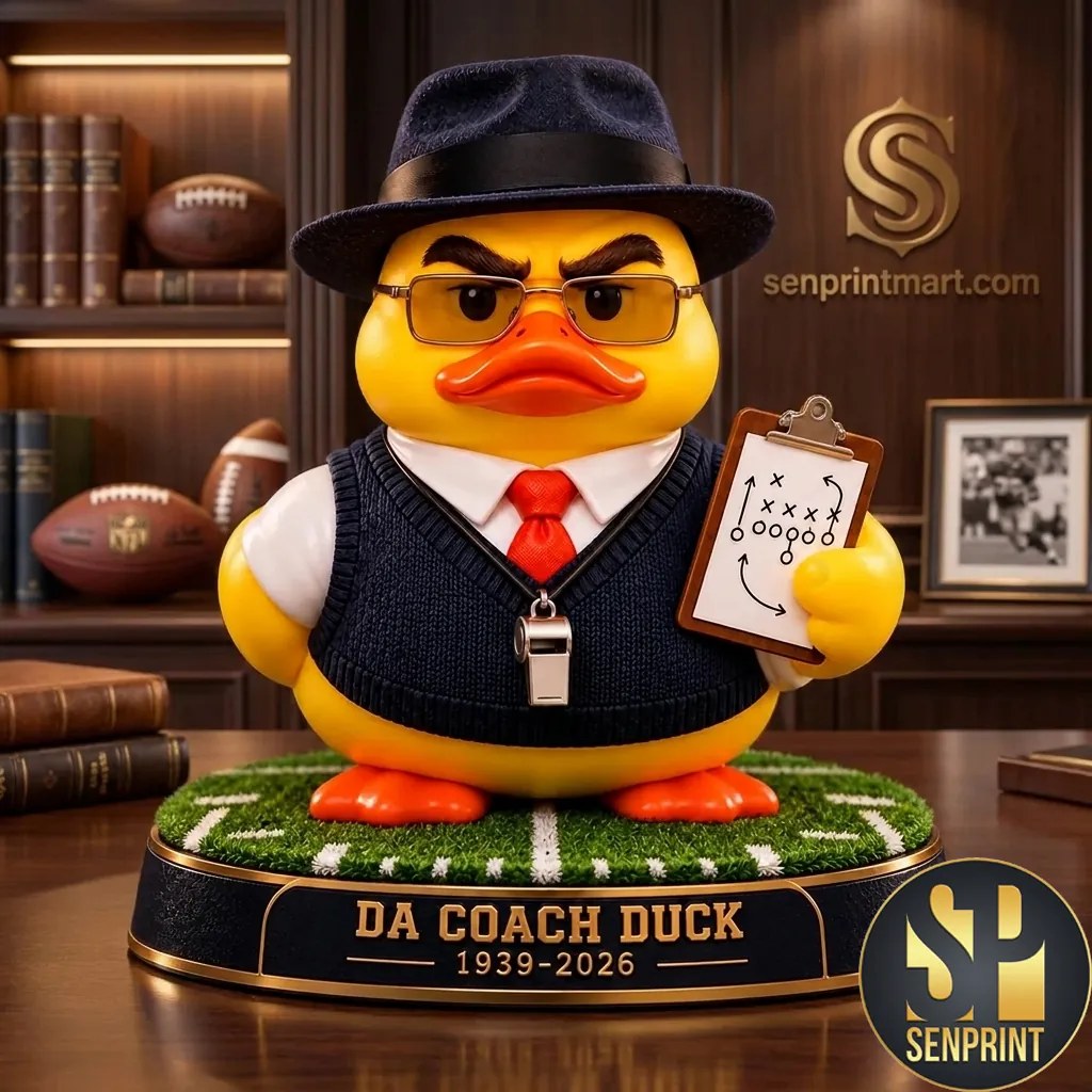 Da Coach Duck Football Commemorative 3D Desk Figurine