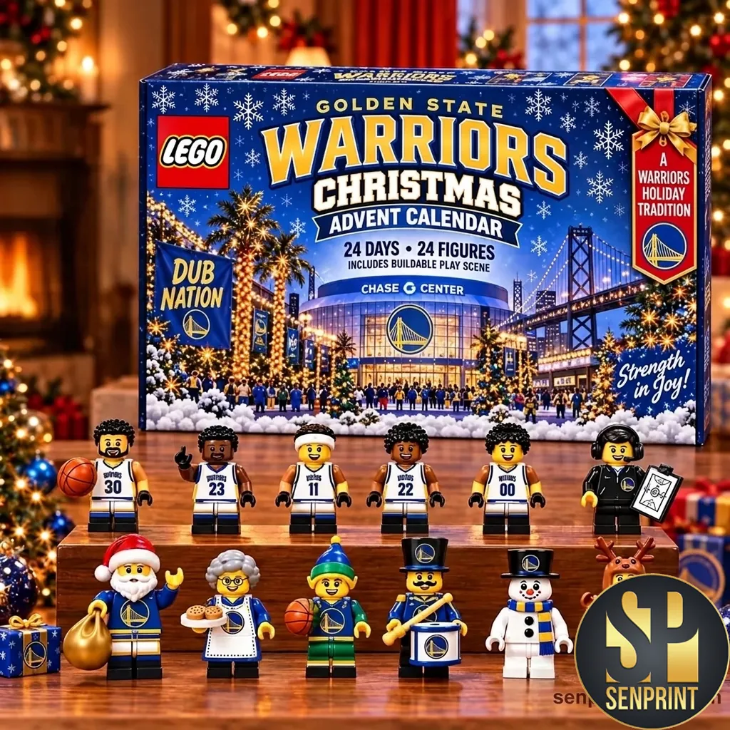 Golden State Warriors Christmas Advent Calendar Building Set