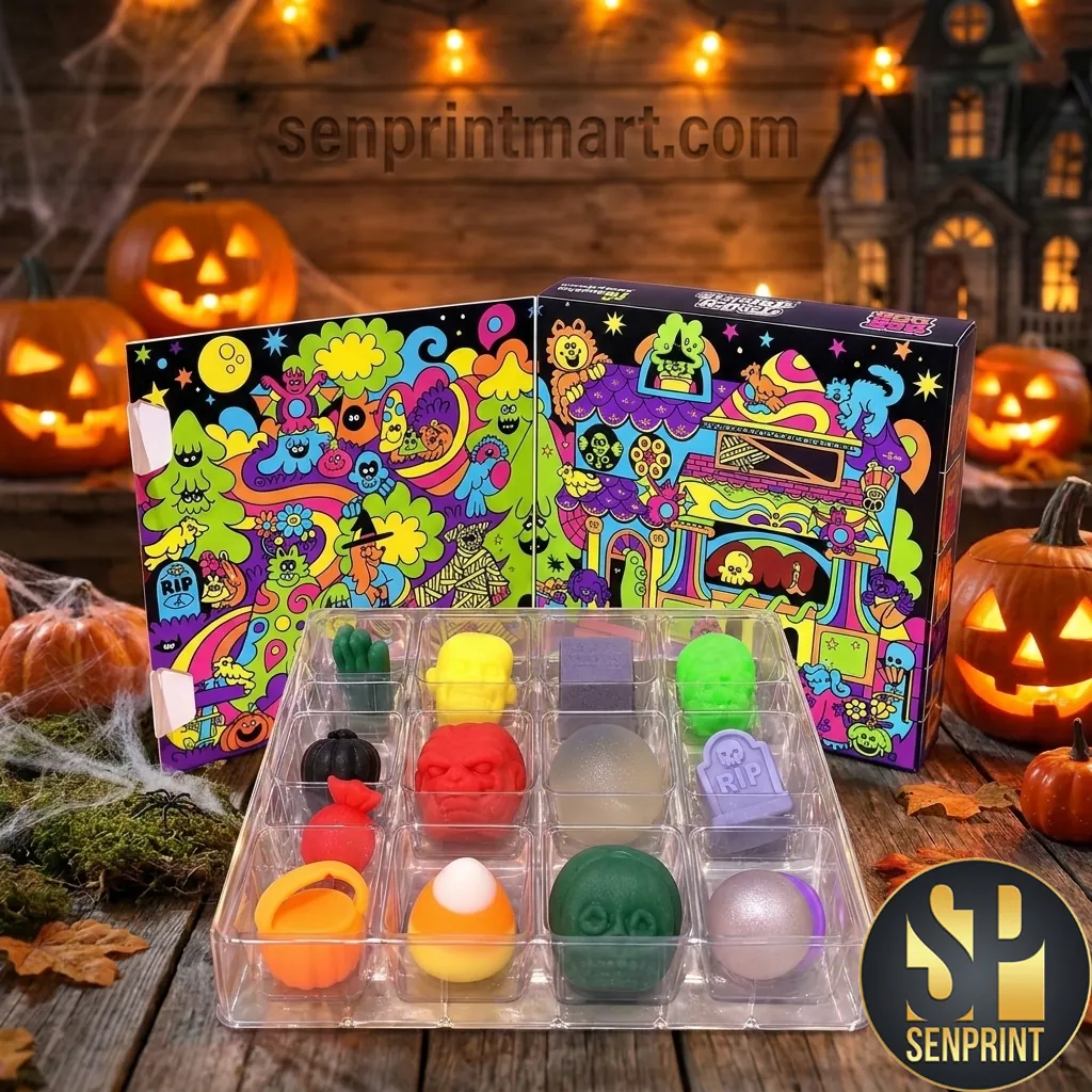 Halloween Spooky Character Neon Art Advent Calendar
