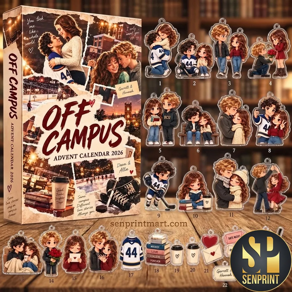 Off Campus 2026 Advent Calendar Personalized Couple Gift Set