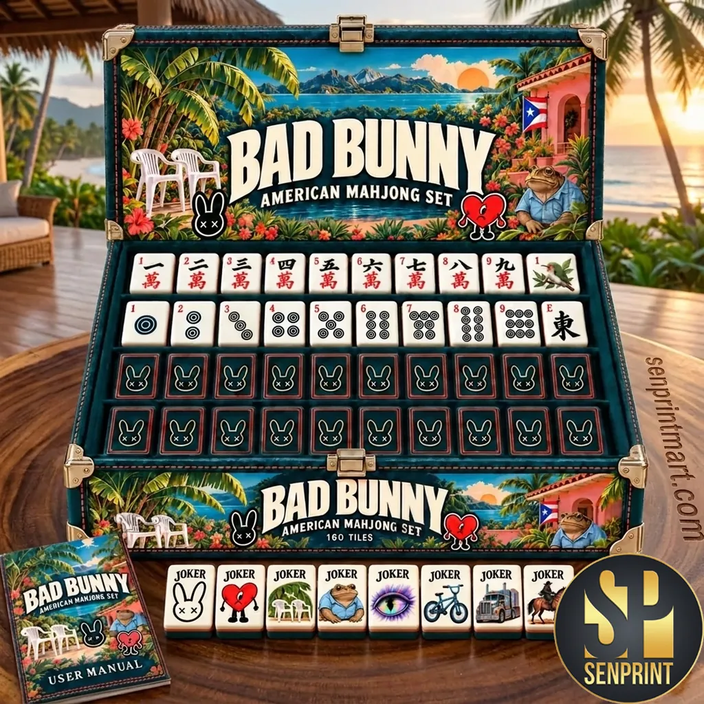 Bad Bunny Themed Premium American Mahjong Set