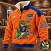 Miami Hurricanes Orange Bowl Vintage Style Sherpa Quarter Zip Fleece Miami Hurricanes Orange Bowl Vintage Style Sherpa Quarter Zip Fleece