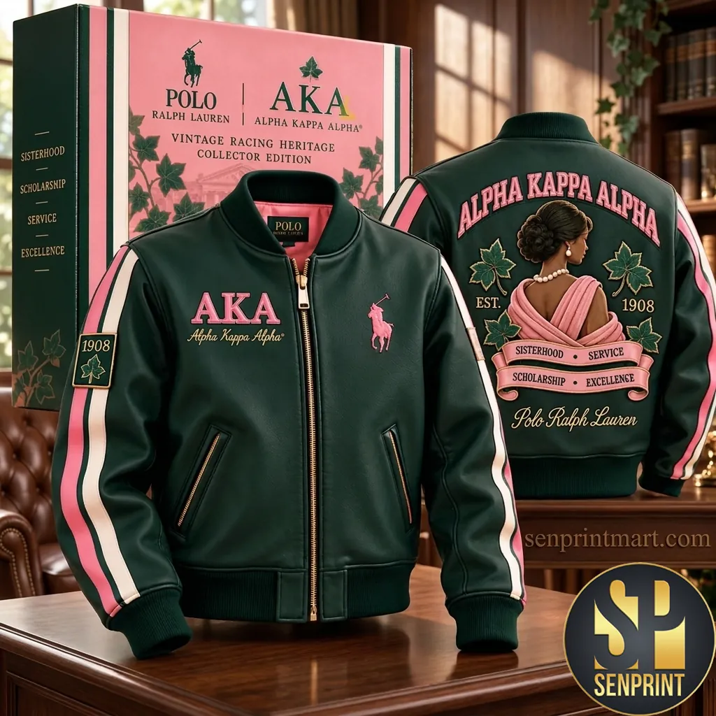 Alpha Kappa Alpha Vintage Racing Heritage Collector Edition Varsity Jacket