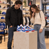 Buffalo Bills Custom Game Day Football Fan White Royal Blue Red Premium Low Top Sneakers