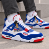 Buffalo Bills Custom Game Day Football Fan White Royal Blue Red Premium Low Top Sneakers