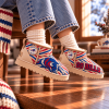 Buffalo Bills Go Bills Embroidered Warm Suede Classic Ultra Mini Boots